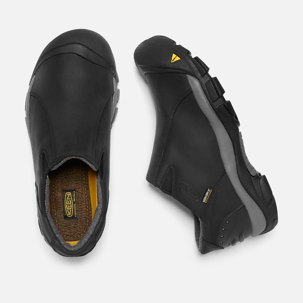 Keen Slip-On Erkek Siyah - Brixen Waterproof Kısa - Türkiye RKNB94823